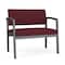 Lesro Lenox Steel Bariatric Chair Metal Frame, Charcoal, OH Wine Upholstery LS1401 - alternate 1